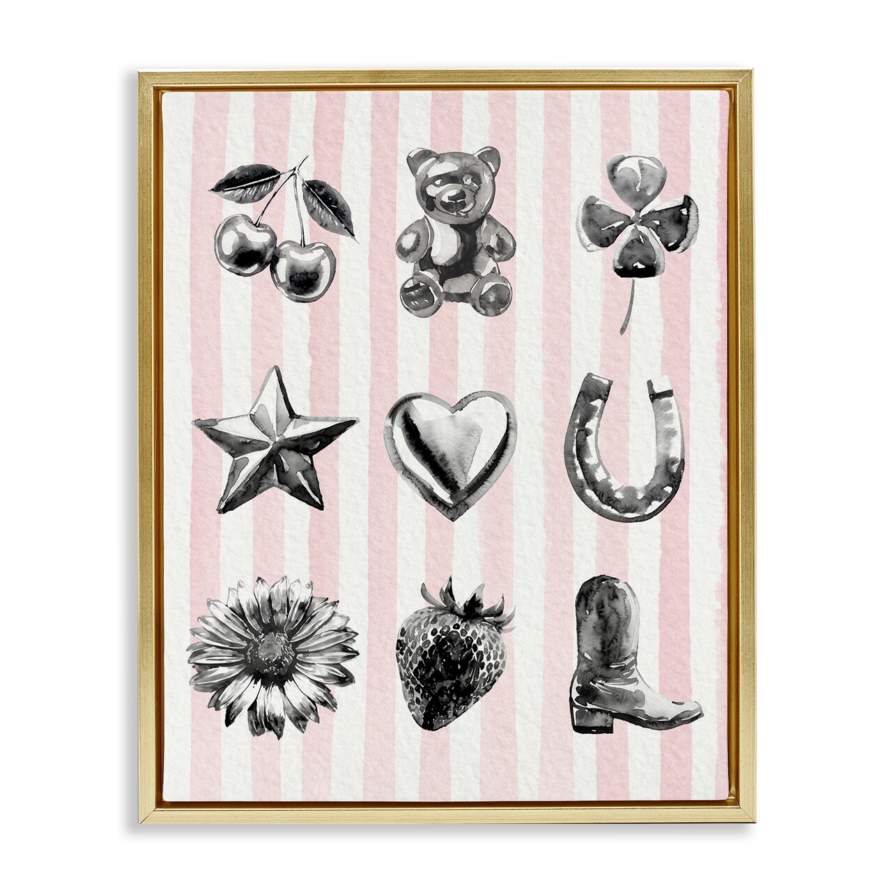 Stupell Industries Glam Western on Stripes Floating Frame, design by Lil' Rue